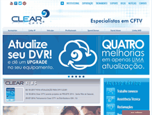 Tablet Screenshot of clearcftv.com.br